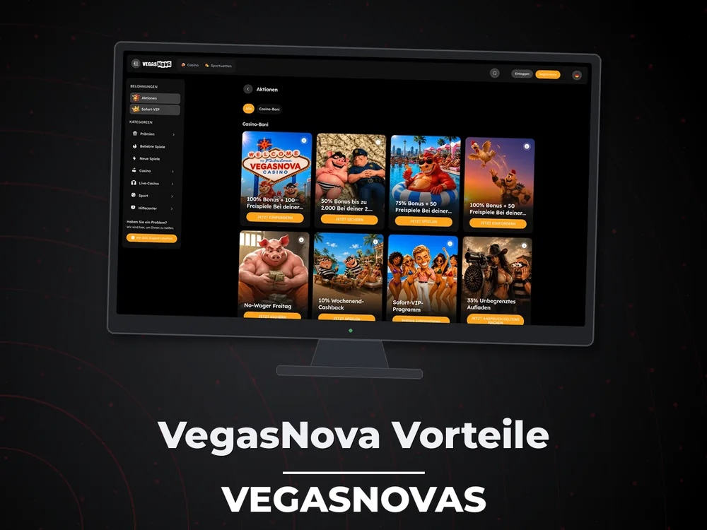 Vegasnovas - VegasNova Vorteile